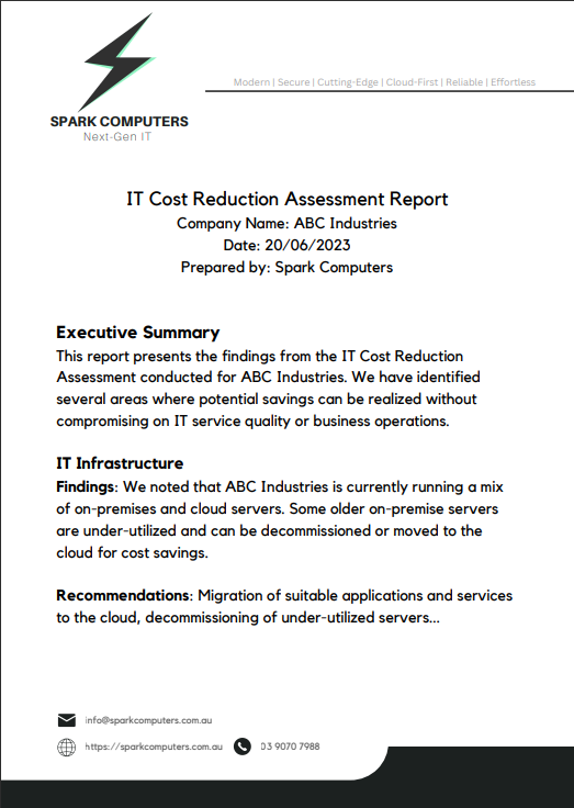 free it cost reduction report